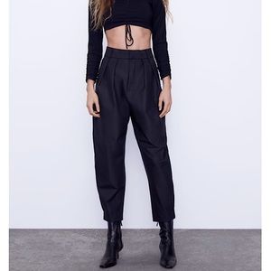 ZARA Slouchy Plaid Pants